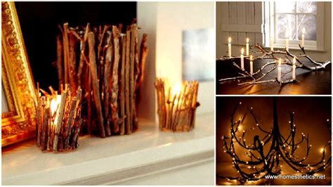 23 Creative Craft Ideas How To Use Tree Branches Christmas Candle