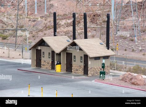 Arizona Highway Rest Stop Accessible Restrooms On A Parking Place
