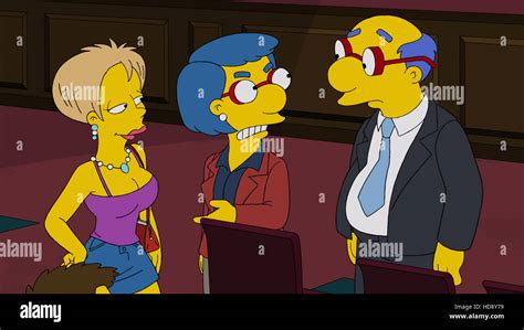 THE SIMPSONS Center Luann Van Houten Right Kirk Van Houten In The War Of Art Season