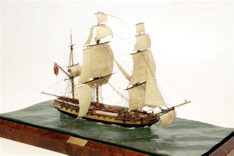Hms Diana By Phillip S Reed This Miniature Waterline Model Depicts A
