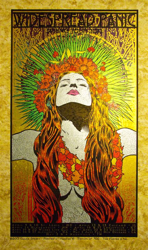 “widespread Panic Spring Tour 2013” By Chuck Sperry Variant Editions