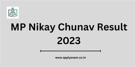 MP Nikay Chunav Result 2023 Check Ward Wise Winning Candidates Name