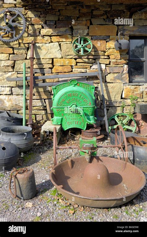 Antique Agricultural Farm Implements Stock Photo Alamy
