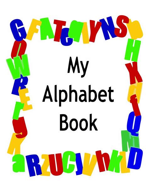 Alphabet Books Printable Cover Page Alphabet Book Preschool Alphabet