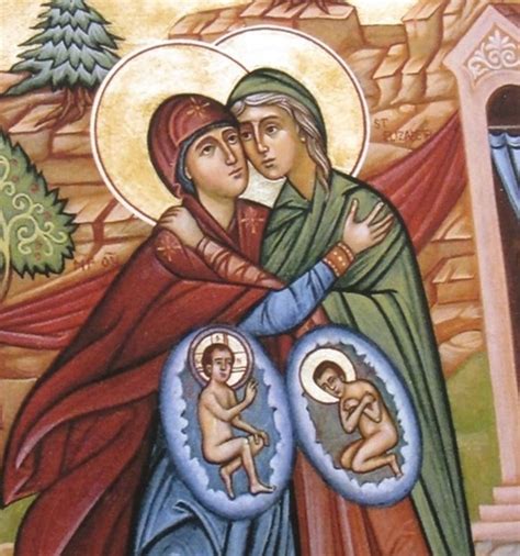 The visit of the blessed virgin mary to elizabeth (31 may) barnabas the apostle (11 june) the birth of john the baptist (24 june) peter and paul, apostles (29 june) thomas the apostle (3 july) mary magdalene (22 july) james the apostle (25 july) the transfiguration of our lord (6 august) the blessed virgin mary (15 august) The Visitation (observed) (Luke 1:39-56) - Bethlehem ...