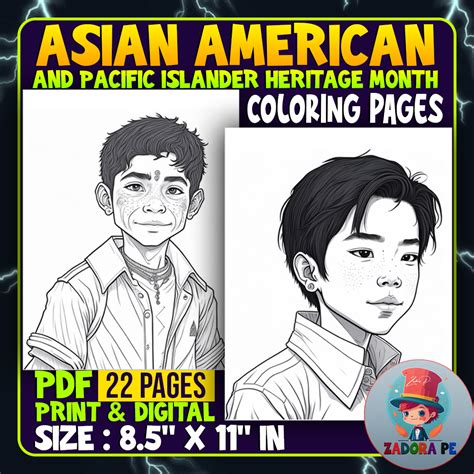 Celebrating Asian Pacific American Heritage Month Coloring Pages | Made