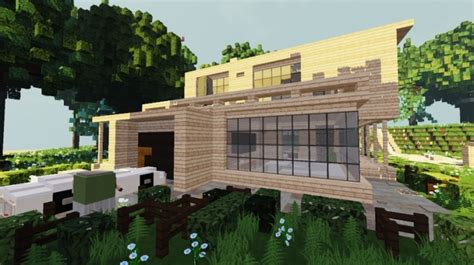 Modern Wooden House World Of Keralis Minecraft Project