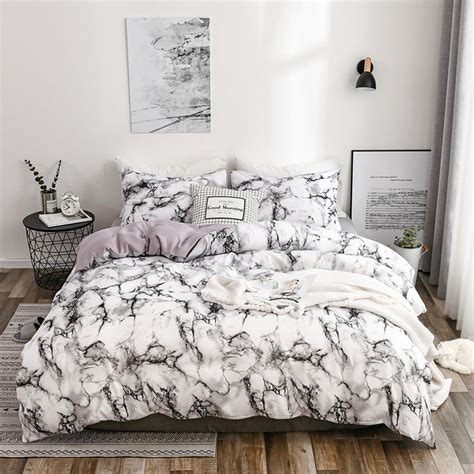 Featured sales new arrivals clearance bedding advice. Simple Style Black and White Bed Set Cover King Bedding ...