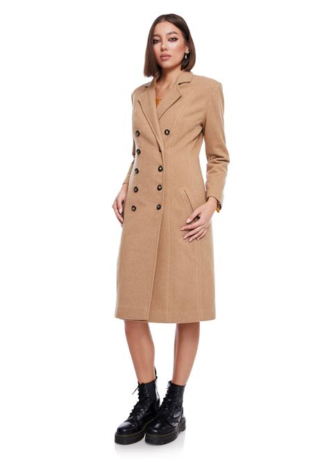 long double breasted wool coat online store designer ladies clothes