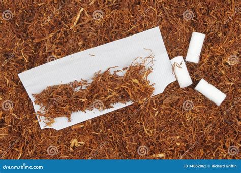 Cigarette Rolling Stock Photo Image Of White Shredded 34862862