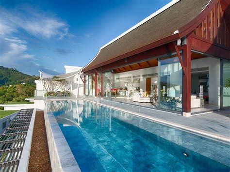 Luxury 4 Bedroom Hillside Villa With Pool At Naithon Beach Phuket