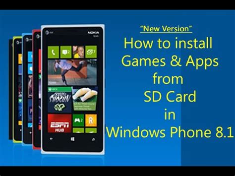 Xcopy e:\* y:\ /s /e /f. How to install games from SD card in Windows Phone 8.1 for Nokia lumia, HTC phones? - YouTube