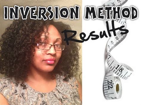 The inversion method is an effective technique to promote your natural hair growth. The Inversion Method - Results - YouTube