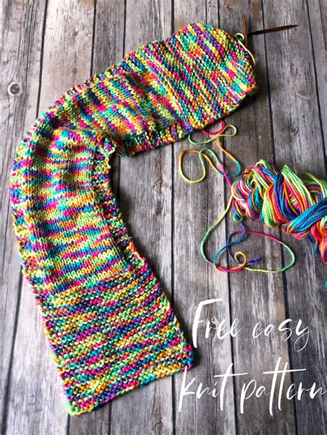 Easy Garter Stitch Scarf Knitting Pattern For Beginners Artofit