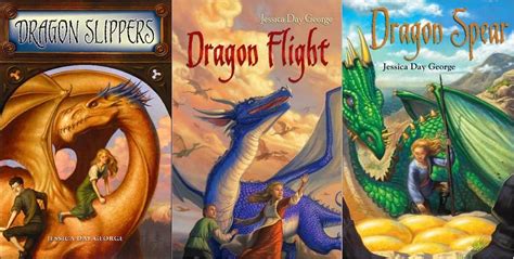 Dragon Slippers Trilogy By Jessica Day George First Edition Cover Art