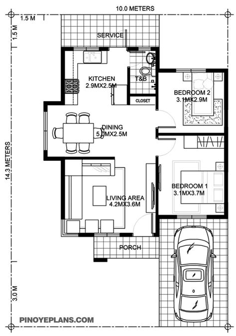 3 bedroom house plans with 2 or 2 1/2 bathrooms are the most common house plan configuration that people buy these days. 3 Bedroom Floor Plan With Dimensions In Meters | Review ...