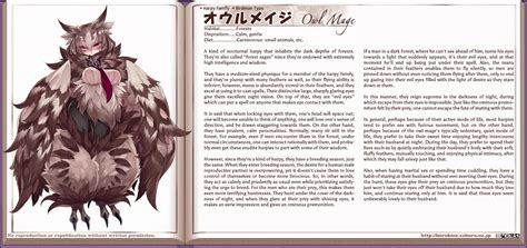 Owl Mage Monster Girl Encyclopedia Drawn By Kenkoucross Danbooru