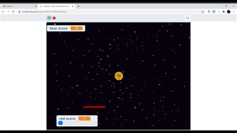 Ping Pong Game Using Scratch Programming Youtube
