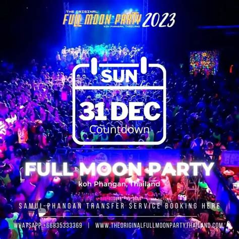 Full Moon Party Koh Phangan Countdown