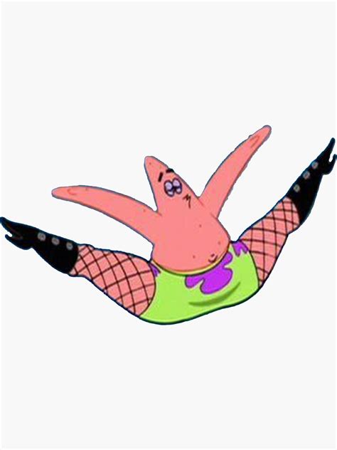 Patrick Star Boots Meme Patrick In Heels Sticker For Sale By