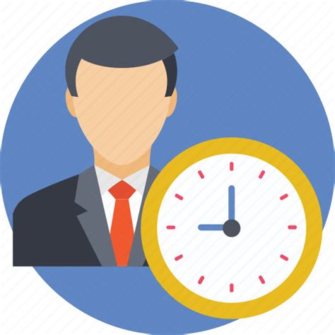 Businessman Deadline Routine Time Table Working Hours Icon