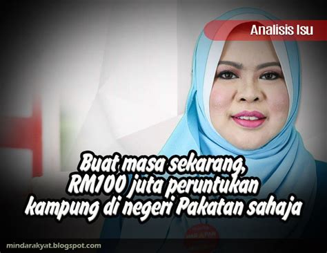 Leceh juga nak buat bubur bayi ni. Buat masa sekarang, RM100 juta peruntukan kampung di ...