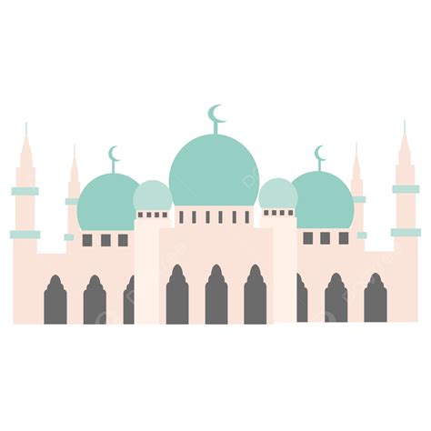 Hermoso Edificio De La Mezquita Islámica Vector Png Mezquita Islámica