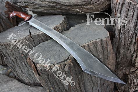 Handcrafted Fallen Oak Forge Fof Fenris Full Tang Short Sword
