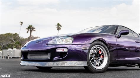 Midnight Purple Toyota Supra Mkiv Weld Wheels