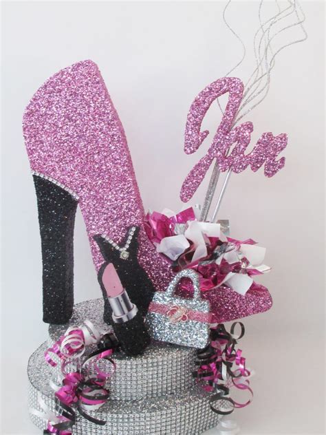 High Heel Shoe Centerpiece Birthday Centerpieces Decorated Shoes