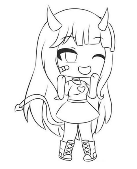 Coloring Pages Of Gacha Life 221 Svg Cut File