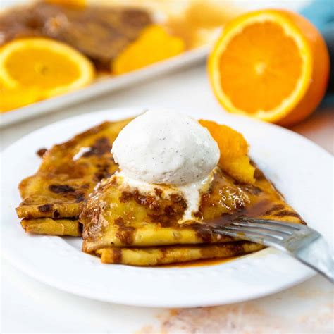 Homemade French Crepes Suzette Recipe Sugar Geek Show