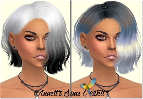 Sims 4 Ccs The Best Recolors Hair Sintiklia Hair S27 Lime By