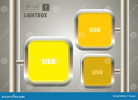 Lightbox template stock vector. Illustration of golden - 66239930
