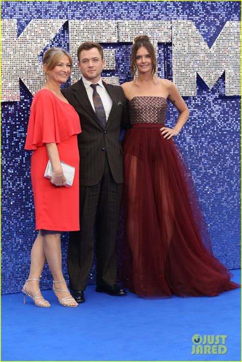 Photo Taron Egerton Gets Support From Girlfriend Emily Thomas Elton