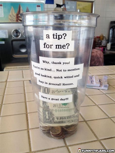 Funny Tip Jars Humourous Tipjars From The Service Industy Funny Tip