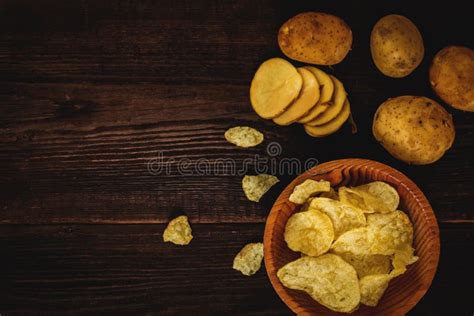 Salty Potato Chips Stock Image Image Of Fast Party 76165503