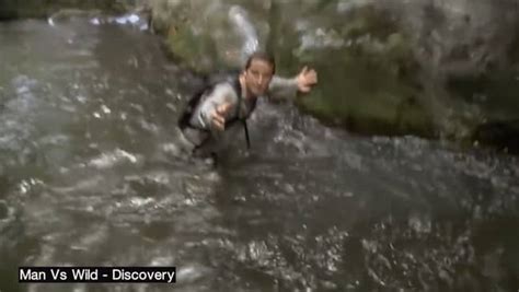 bear grylls shares scary footage of moment he was inches away from losing his life