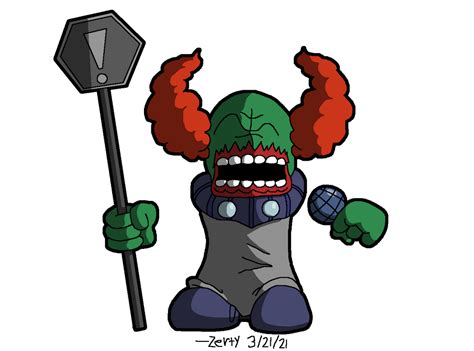 Friday Night Funkin Mod Tricky The Clown By Zertyarttv On Deviantart