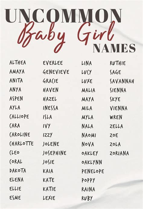 Stylish And Unique Baby Girl Names