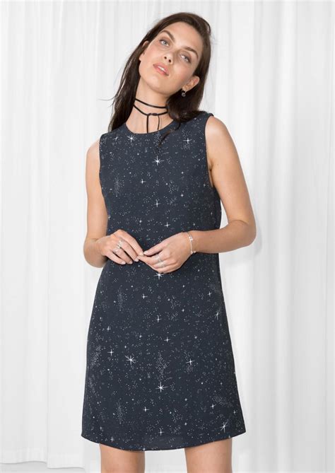And Other Stories Synthetic Starry Sky Dress In Blue Lyst