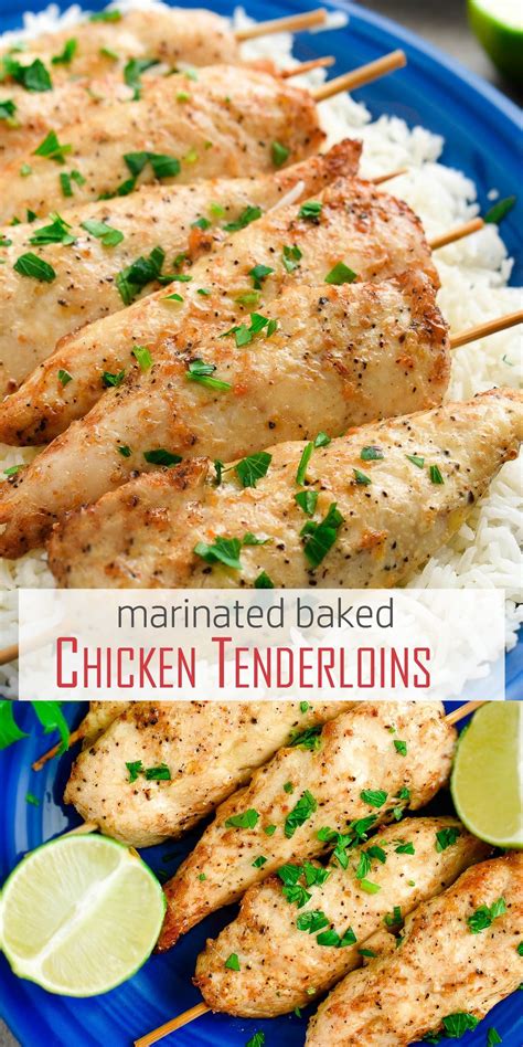 Place egg in a shallow dish. Marinated Baked Chicken Tenderloins | Recipe (With images ...