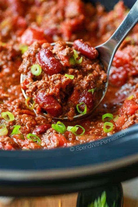 Easy Crock Pot Chili Recipe Spend With Pennies