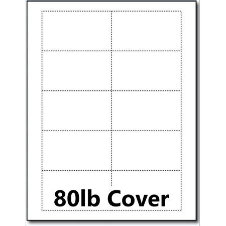 How to cut a full sheet to make 2 card bases most cards start using a 8. Hamilco Blank Business Cards Card Stock Paper - White Mini ...