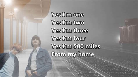 Five Hundred Miles Peter And Gordon With Lyrics Youtube