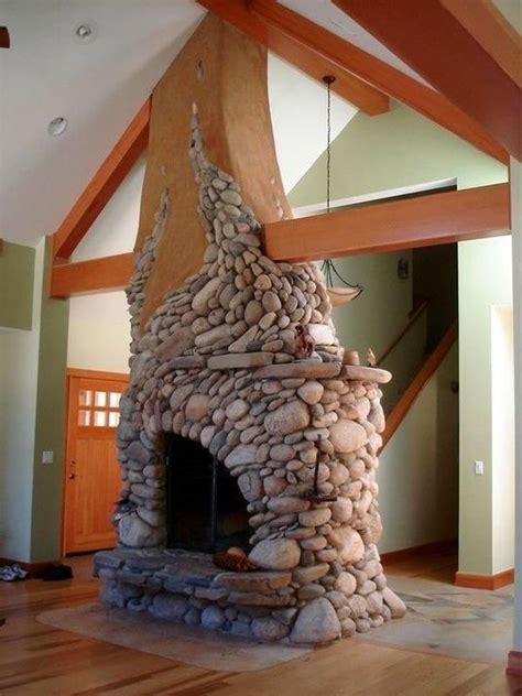 The fire rock conventional firebox is a traditionally shaped fireplace. 34 Beautiful Stone Fireplaces That Rock