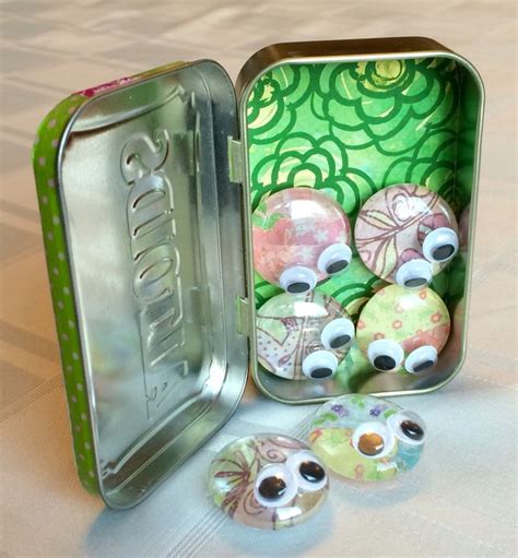 Ladybug Magnets In An Upcycled Altoid Tin Arts And Crafts For Kids