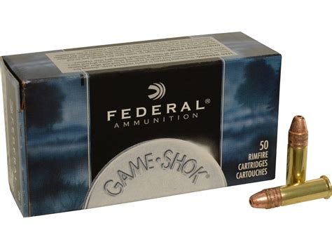 Federal Game Shok Ammo 22 Long Rifle Hyper Velocity 31