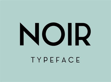 Noir Free Typeface