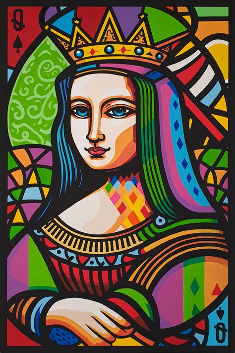Queen Mona Lisa Cubism Edition By Belart Collective 2022 Painting